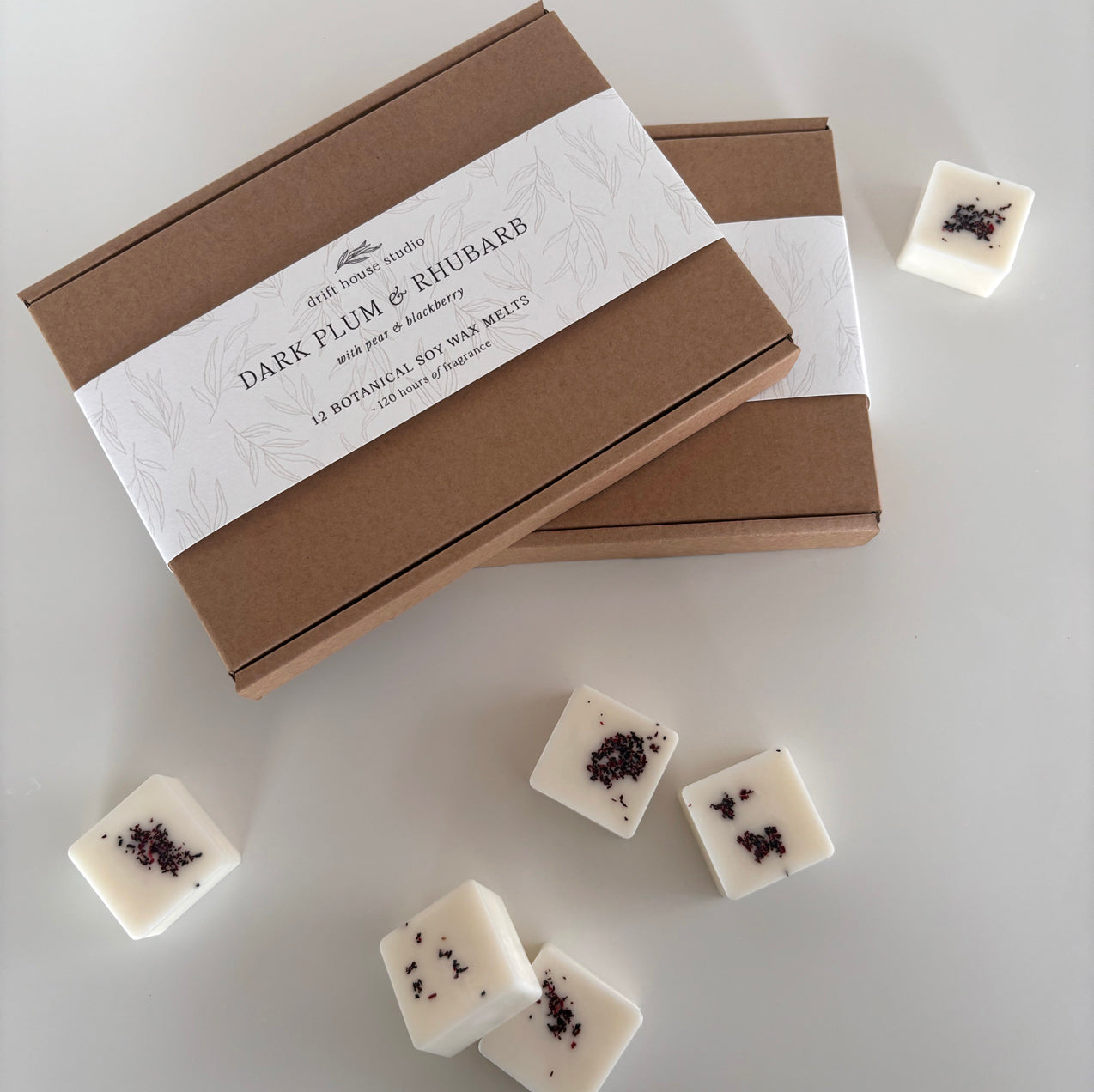 Dark Plum & Rhubarb - 12 Botanical Soy Wax Melts